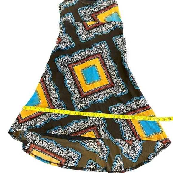 Karen Kane Black and Multicolor Patterned Mini Dress - Picture 5 of 6